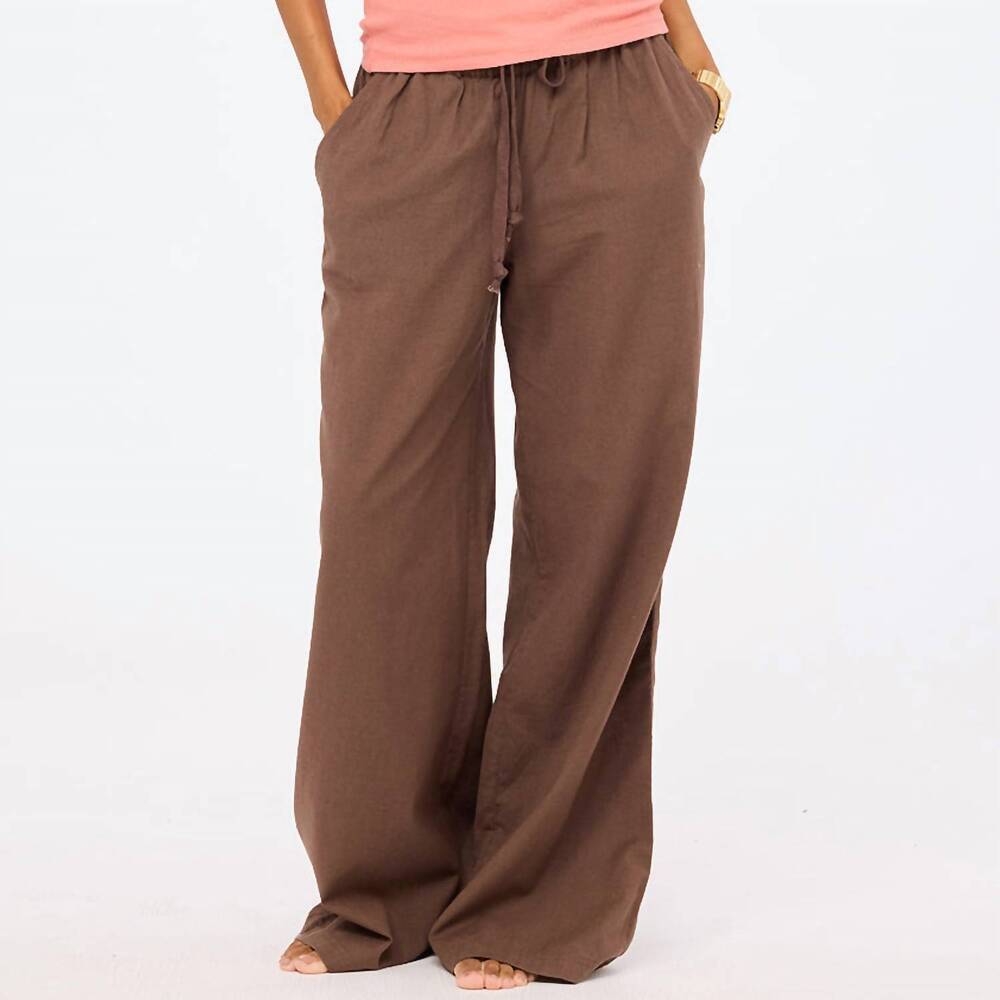 NEW KERRI ROSENTHAL palazzo pant in caramel earth